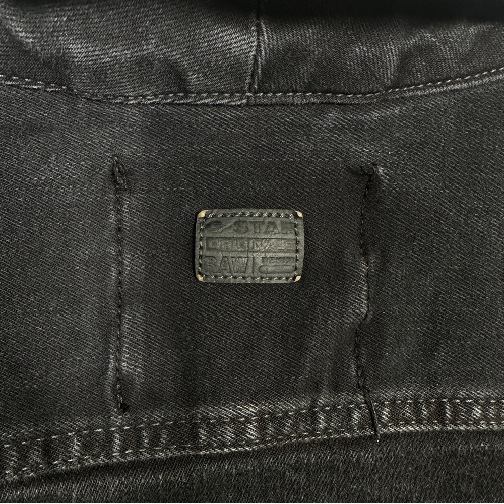 G-Star RAW 3301 Slim Trucker Denim Jacket Stretch Black Size M Men's Streetwear - Picture 10 of 11